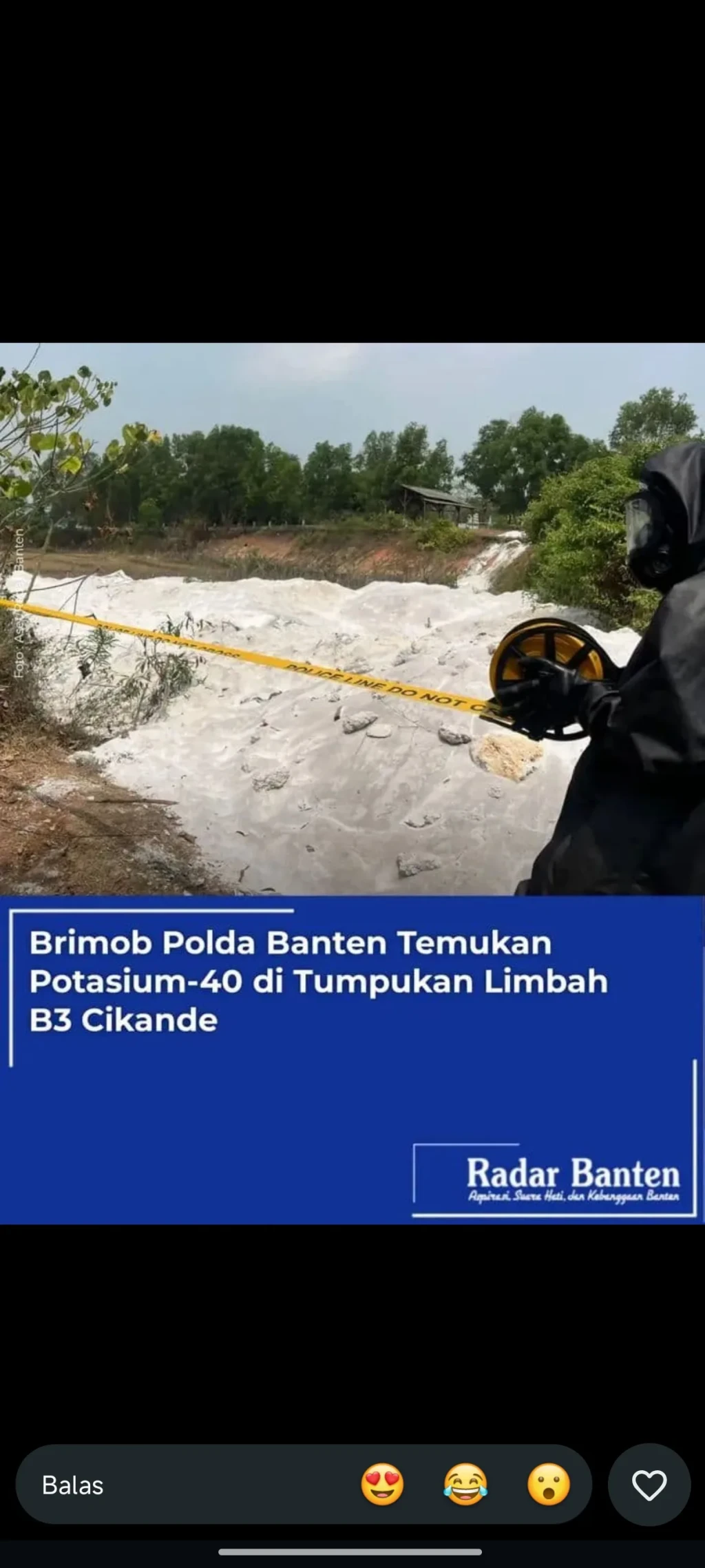 Brimob Temukan Potasium-40 di Cikande