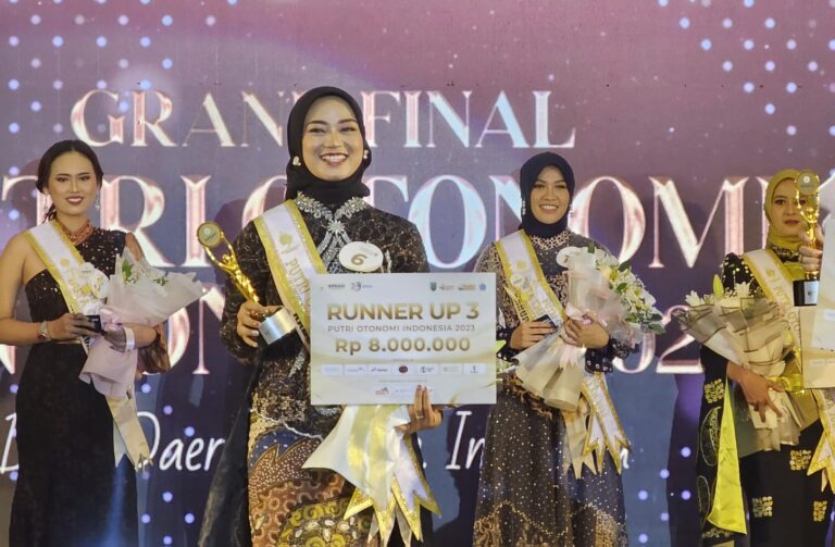 Dara, Gadis Kabupaten Serang Jadi Runner Up III Putri Otonomi Indonesia 2023