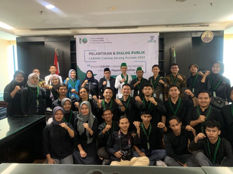Pelantikan LKBHMI Cabang Serang Periode 2023 – 2024