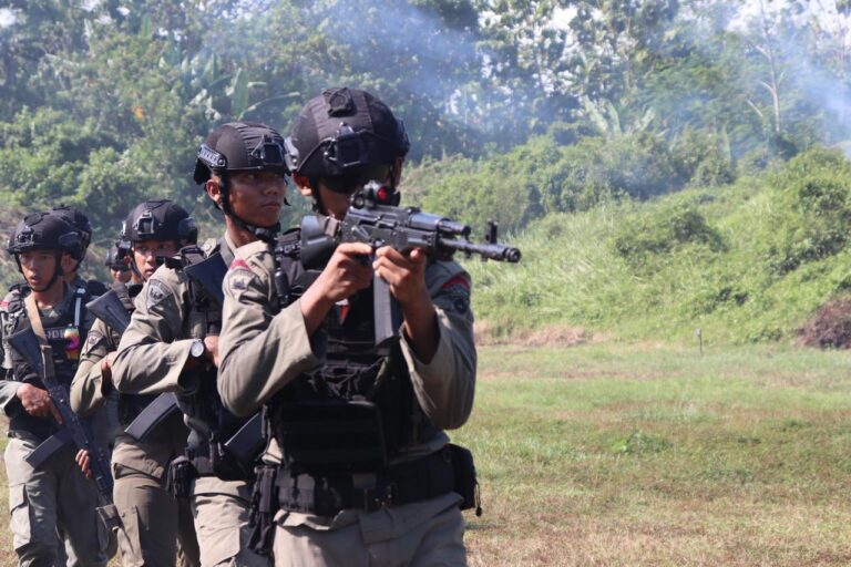 Asah Kemampuan, Batalyon C Pelopor Satbrimob Polda Banten Laksanakan Latihan GAG