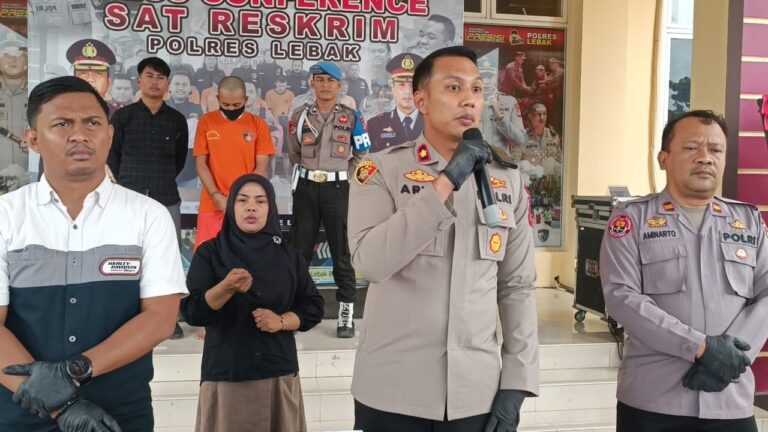 Satreskrim Polres Lebak Amankan Suami Korban, Pelaku Penganiayaan Akibatkan Korban Meninggal Dunia