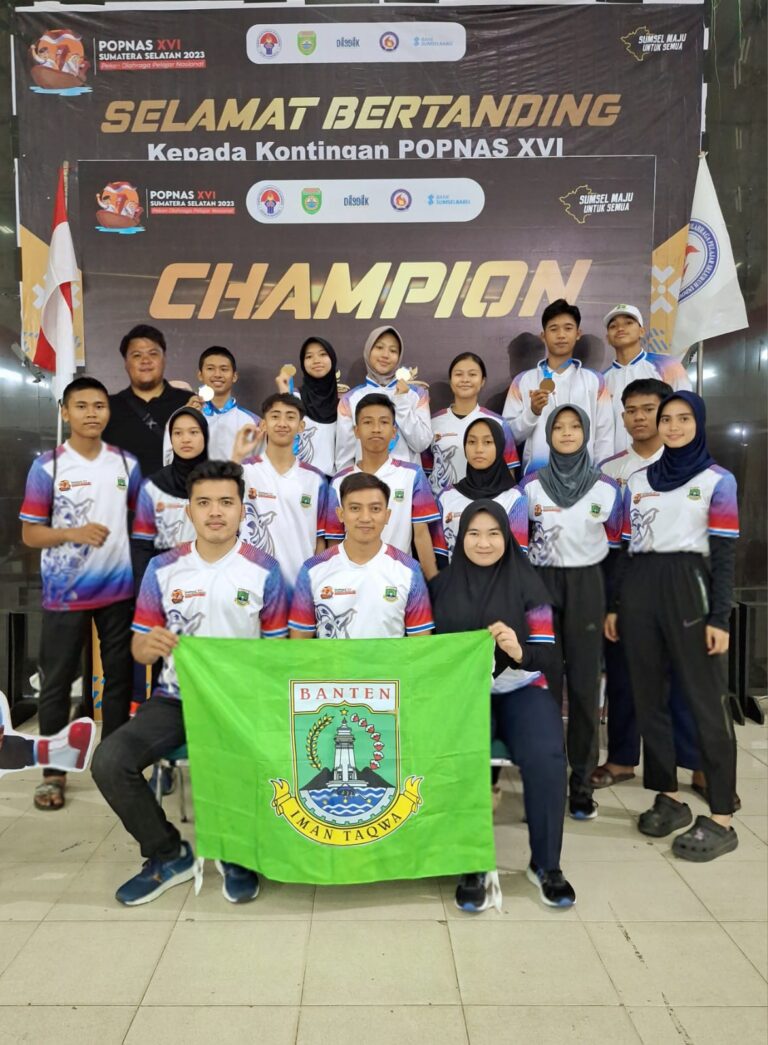 Perolehan Sementara POPNAS XVI Sumsel 2023, Kontingen Banten Raih 28 Medali