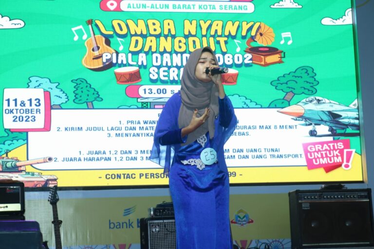 Dandim 0602/Serang Gelar Lomba Nyanyi Dalam Rangka HUT Ke 78 TNI