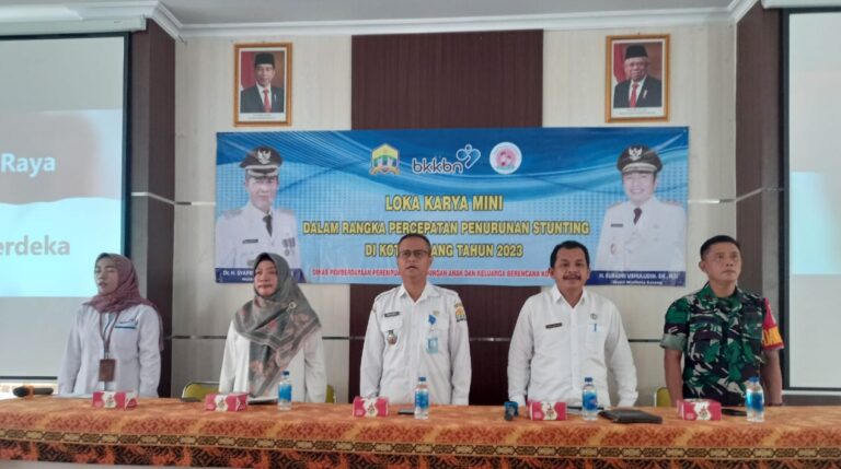Percepatan Penurunan Stunting, Danramil 0602-02/Kasemen Hadir dalam Loka Karya Mini