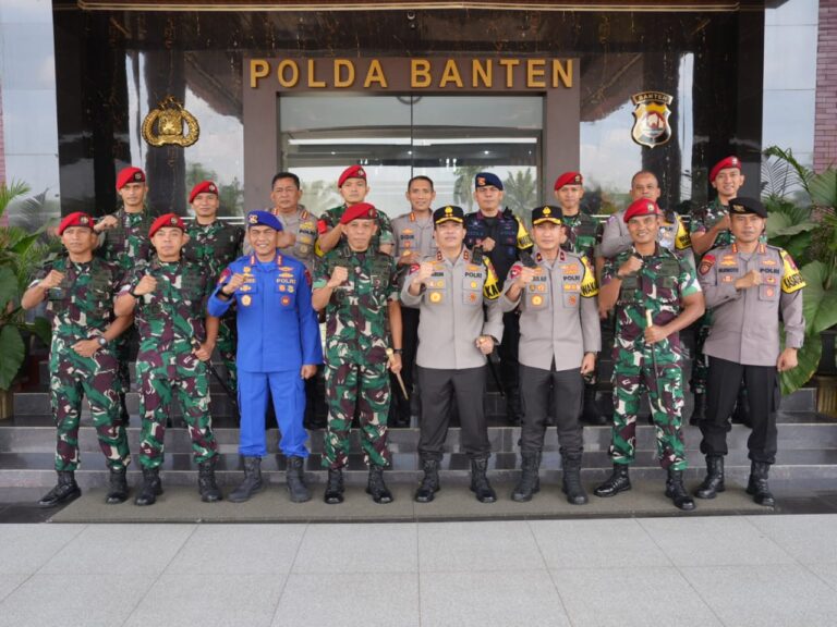 Pererat Sinergitas, Kapolda Banten Terima Kunjungan Grup 1 Kopassus