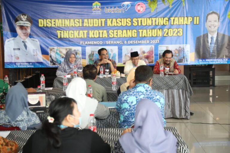 Desiminasi Audit Kasus Stunting Tahap II Tingkat Kota Serang Digelar, Sekda Arahkan Seluruh OPD Saling Bahu-Membahu Dalam Penurunan Kasus Stunting