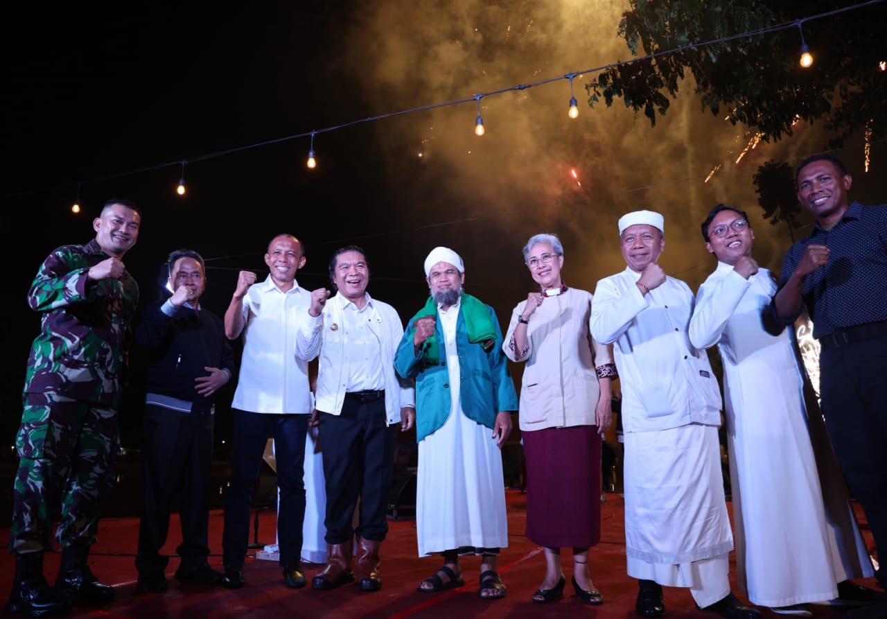 Grup 1 Kopassus Menggelar Doa Bersama Dalam Doa Lintas Agama Tahun Baru 2024 Berlangsung Meriah