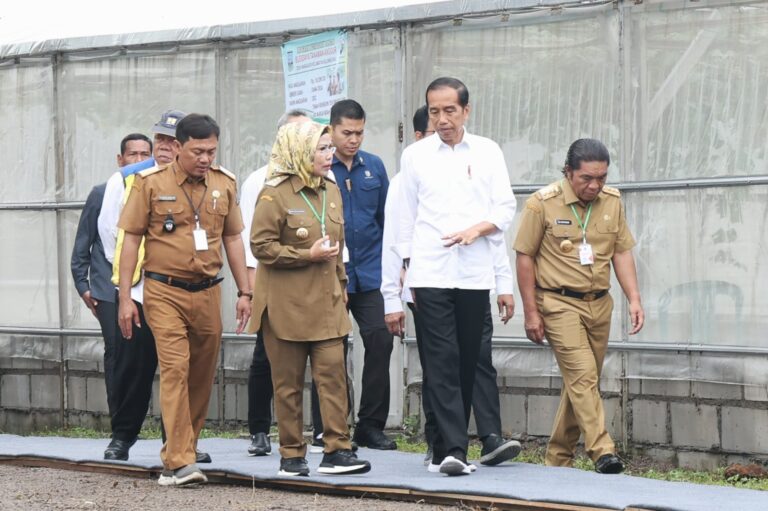 Pj Gubernur Banten Al Muktabar Dampingi Presiden Jokowi Tinjau Realisasi Dana Desa