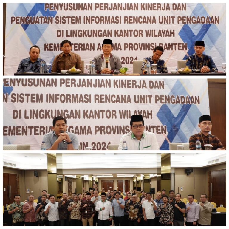 Kanwil Kemenag Banten Lakukan Penyusunan Perjanjian Kinerja/PERKIN ASN 2024