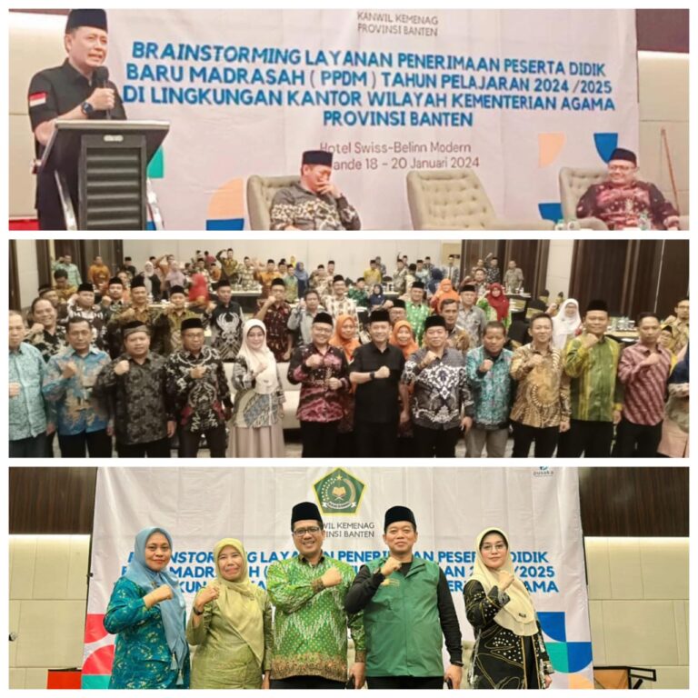 Kanwil Kemenag Provinsi Banten Gelar Acara: Brainstorming Layanan Penerimaan Peserta Didik Baru Madrasah/PPDBM Tahun 2024