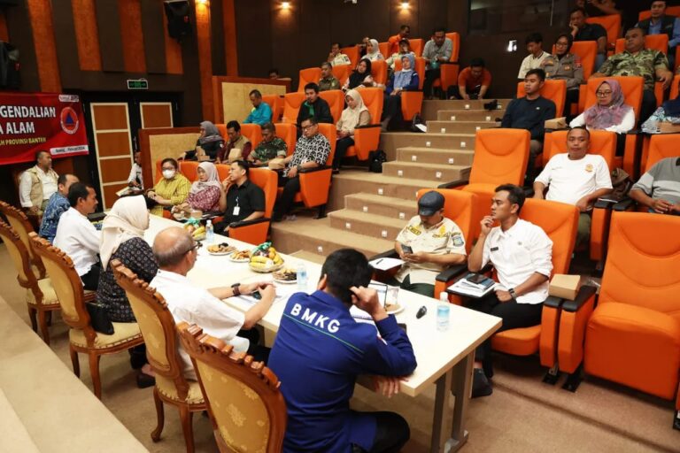 Antisipasi Bencana, Pj Sekda Banten Koordinasi dengan BPBD dan Stakeholder Jelang Pemilu 2024
