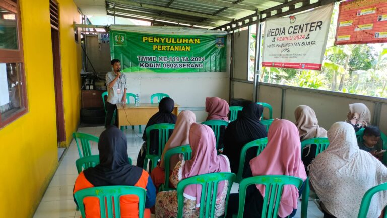 Kodim 0602/Serang Bantu Pemerintah Daerah Kabupaten Serang Meningkatkan Swasembada Pangan Melalui TMMD Ke-119