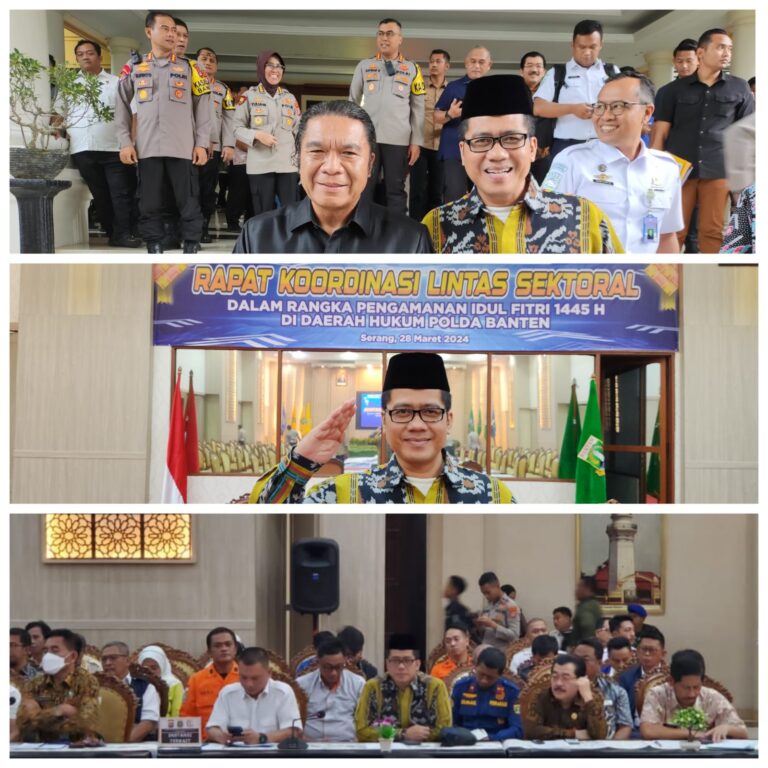 Rapat Koordinasi Lintas Sektoral dalam Rangka Pengamanan Idul Fitri 1445 H/2024 M. di Banten