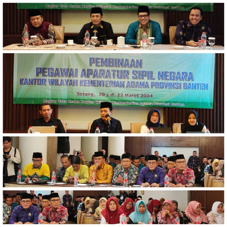 Kantor Wilayah Kementerian Agama Provinsi Banten Gelar Acara Pembinaan Pegawai Aparatur Sipil Negara
