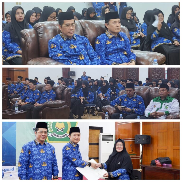 Pelantikan Pegawai Pemerintah dengan Perjanjian Kerja di Kantor Wilayah Kementerian Agama Provinsi Banten