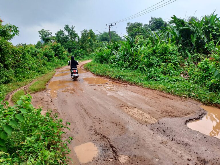 Lima Desa di Kabupaten Lebak Mengeluhkan Kondisi Jalan Penghubung yang Rusak Parah