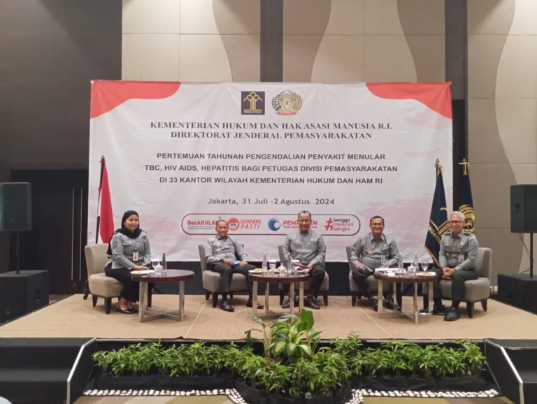 Direktorat Jenderal Pemasyarakatan Gelar Evaluasi Pengendalian Penyakit Menular di 33 Kantor Wilayah