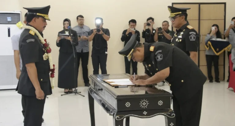 Kalapas Cilegon Hadiri Sertijab Kakanwil Kemenkumham Banten, Berikan Apresiasi dan Dukungan