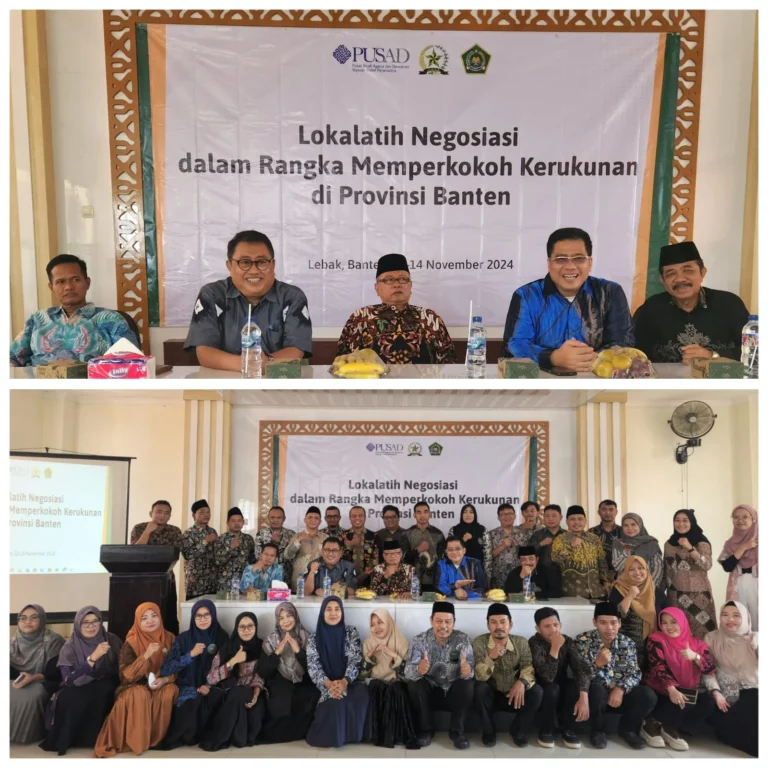 Perkuat Harmoni Antarumat, Kanwil Kemenag Banten Gelar Pelatihan Lintas Agama