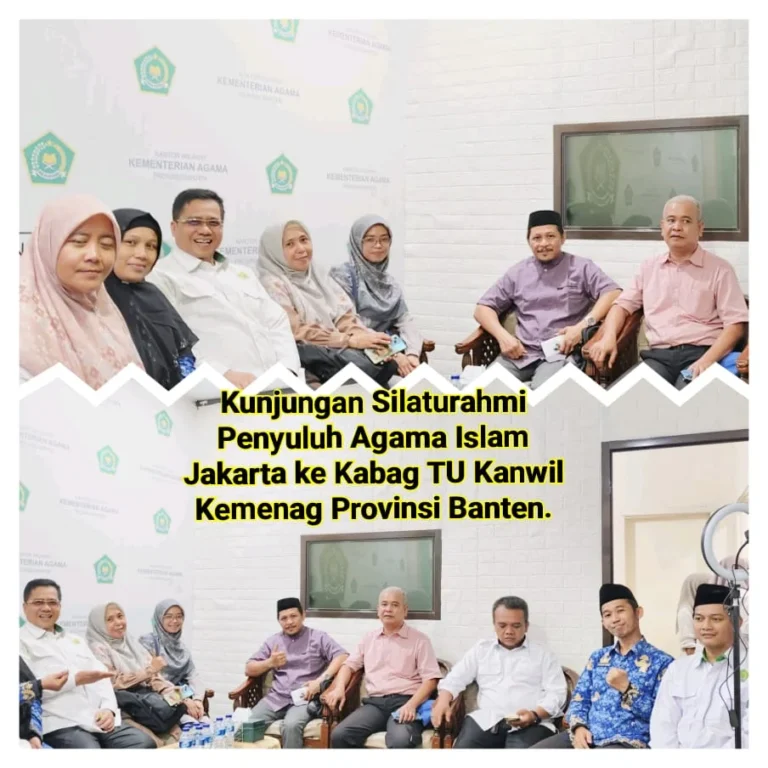 Silaturahmi Penyuluh Agama Jakarta Timur ke Kabag TU Kanwil Kemenag Provinsi Banten Bahas tentang Tanah Wakaf untuk Kuburan