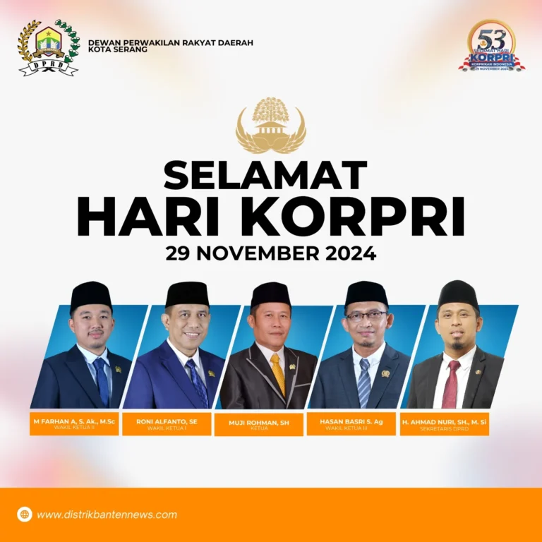 DPRD Kota Serang Bersama Jajarannya Ucapkan Selamat Hari Korpri ke-53