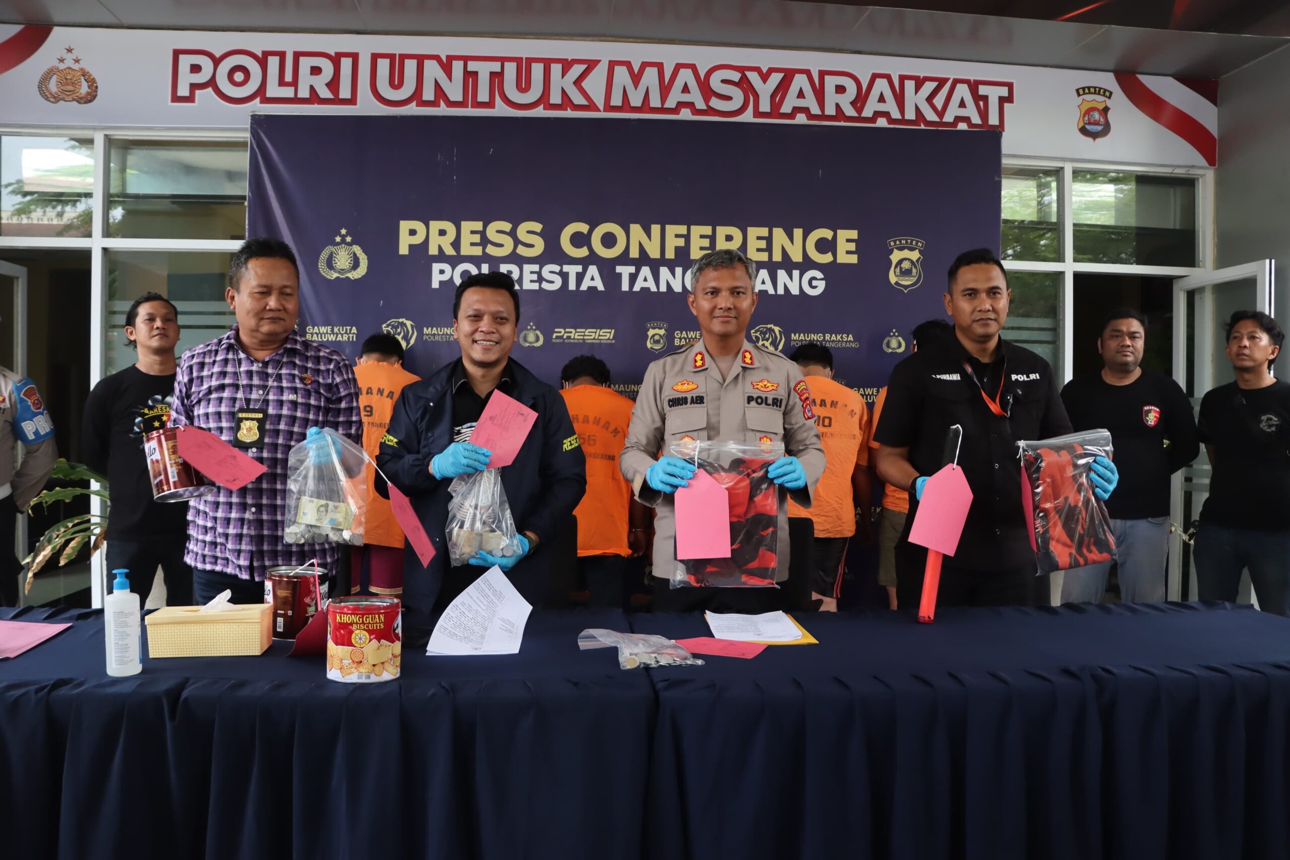 Tegas! Polresta Tangerang Lawan Premanisme, Tangkap 7 Anggota Oknum Ormas Pemalak Sopir Truk