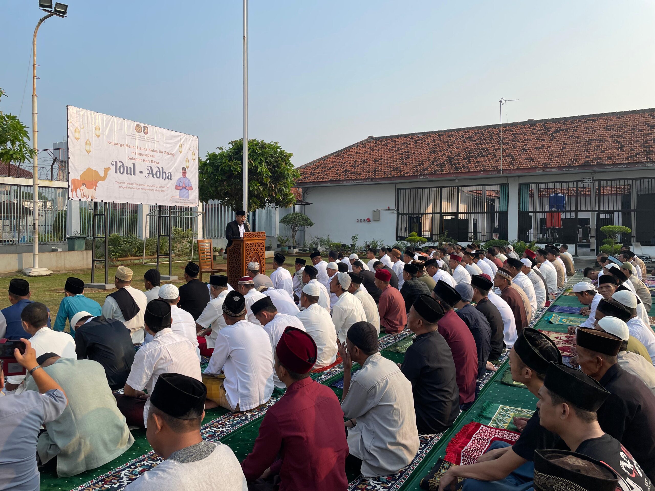 Rayakan Idul Adha, Lapas Serang Gelar Shalat Ied dan Kurban