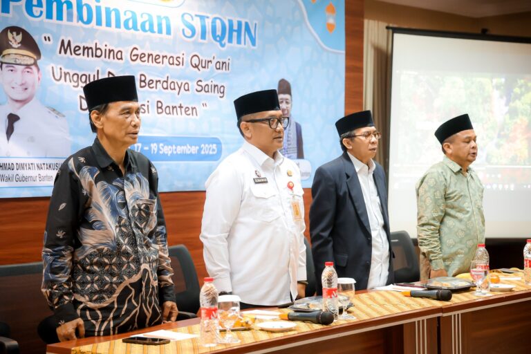 Pemprov Banten Ingatkan Kafilah STQH Nasional Tekun Berlatih dan Jaga Nama Baik Daerah