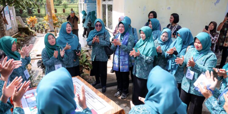 Ketua TP PKK Provinsi Banten Lakukan Pembinaan HKG PKK ke-53 di Desa Cikedung