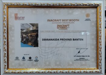Stan Dekranasda Banten Raih Predikat Terbaik di Ajang Inacraft 2025