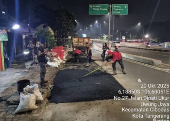 Perumda Tirta Benteng Tangerang Lakukan Perbaikan Jalan Terdampak Galian Pipa
