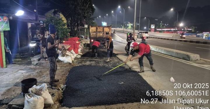 Perumda Tirta Benteng Tangerang Lakukan Perbaikan Jalan Terdampak Galian Pipa