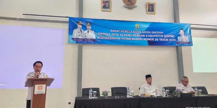 Pemkot Serang Gelar Rapat Penelaahan Batas Daerah dengan Kabupaten Serang