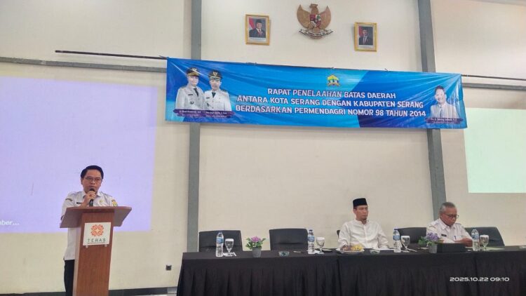 Pemkot Serang Gelar Rapat Penelaahan Batas Daerah dengan Kabupaten Serang