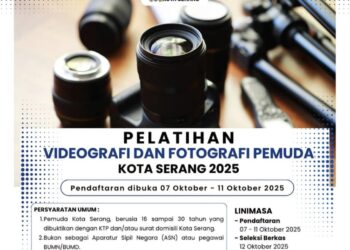 Pemkot Serang Buka Pelatihan Videografi dan Fotografi Gratis untuk Pemuda