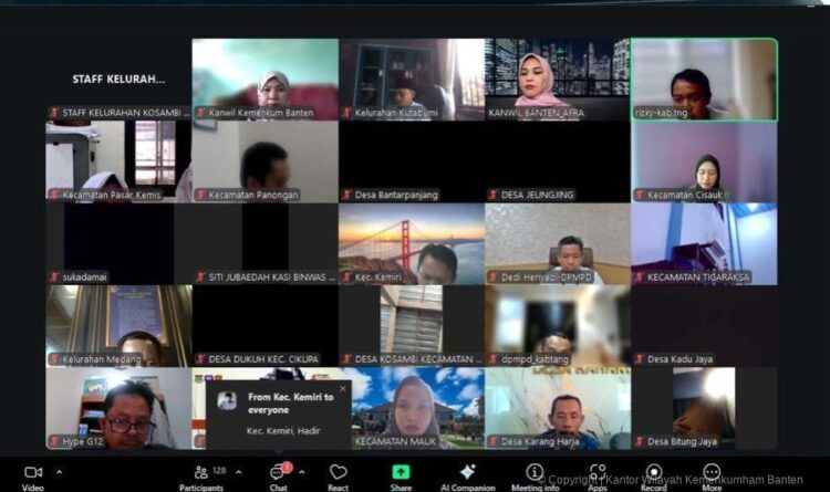 Kanwil Kemenkum Banten Dorong Percepatan Pembentukan Posbankum di Kabupaten Tangerang