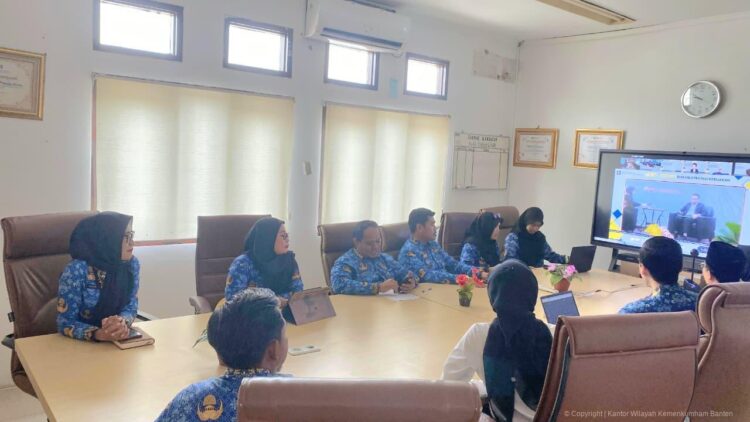 Kanwil Kemenkumham Banten Ikuti Diskusi Strategi Kebijakan Reformasi Administrasi Kenotariatan