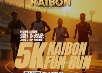 Siap-Siap! Kaibon 5K Fun Run 2025 Siap Warnai Kota Serang, Hadiah Jutaan Rupiah Menanti Peserta