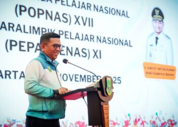 Gubernur Andra Soni Lepas Kontingen Banten ke Popnas XVII dan Peparpenas XI 2025 di Jakarta