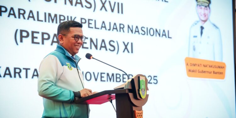 Gubernur Andra Soni Lepas Kontingen Banten ke Popnas XVII dan Peparpenas XI 2025 di Jakarta