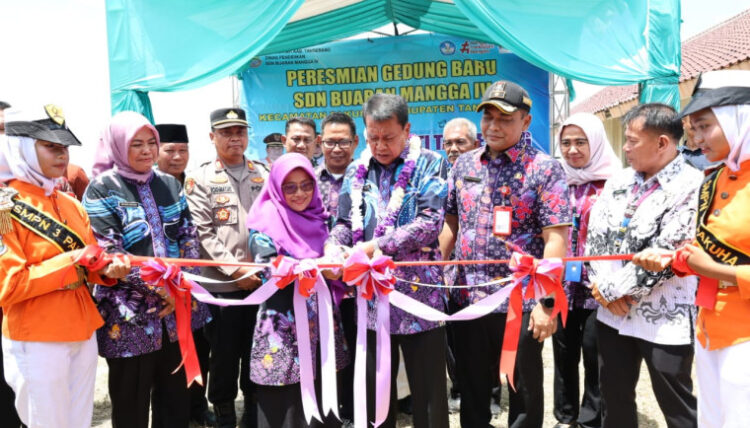 Bupati Tangerang Resmikan Revitalisasi SDN Buaran Mangga IV, Dorong Kolaborasi CSR dan Bus Sekolah Gratis