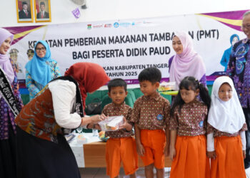 Cegah Stunting Sejak Dini, Bunda PAUD Kabupaten Tangerang dan Disdik Gencarkan Program Pemberian Makanan Tambahan untuk Anak PAUD