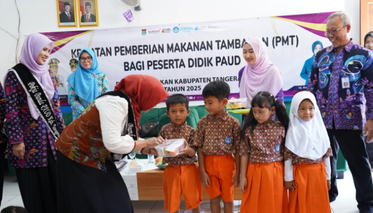 Cegah Stunting Sejak Dini, Bunda PAUD Kabupaten Tangerang dan Disdik Gencarkan Program Pemberian Makanan Tambahan untuk Anak PAUD