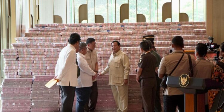 Presiden Prabowo Saksikan Penyerahan Uang Pengganti Rp13,25 Triliun dari Kasus Korupsi Ekspor CPO