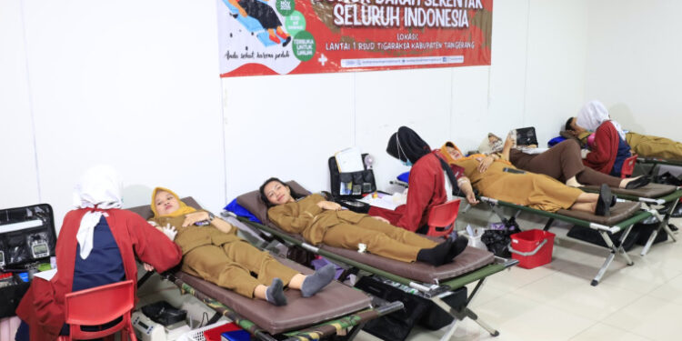 RSUD Tigaraksa Gelar Donor Darah Serentak Peringati HUT ke-25 Arsada