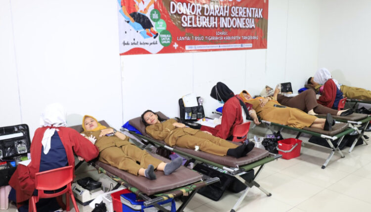 RSUD Tigaraksa Gelar Donor Darah Serentak Peringati HUT ke-25 Arsada