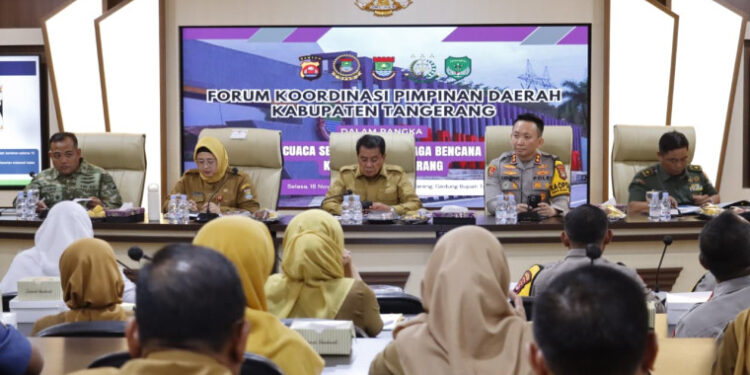 Pemkab Tangerang Gelar Rakor Darurat Antisipasi Cuaca Ekstrem Akhir 2025