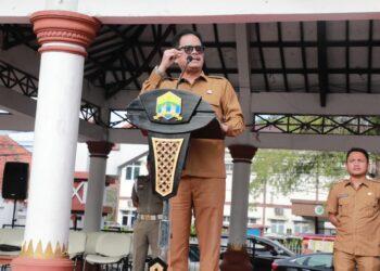 Sekda Kota Serang Tekankan Kedisiplinan ASN pada Peringatan HUT KORPRI dan HKN