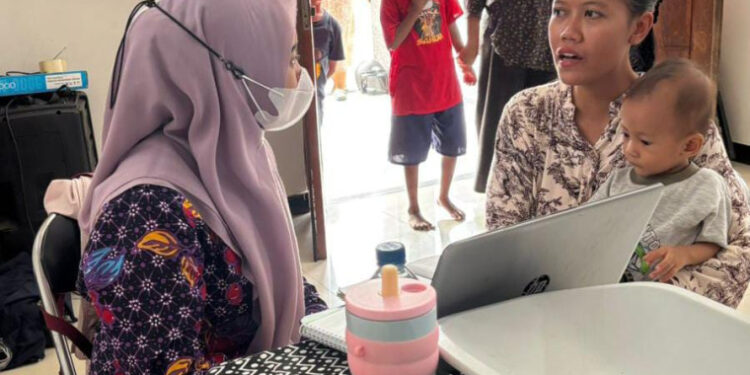 PUSKESMAS PAGEDANGAN GELAR POSYANDU FOKUS CEGAH STUNTING DI DESA KARANG TENGAH