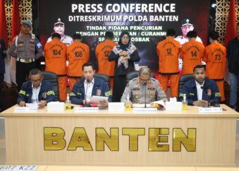Polda Banten Ungkap Kasus Curanmor Losbak, 10 Pelaku Ditangkap dari Dua Kelompok Berbeda